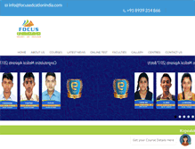 Tablet Screenshot of focuseducationindia.com